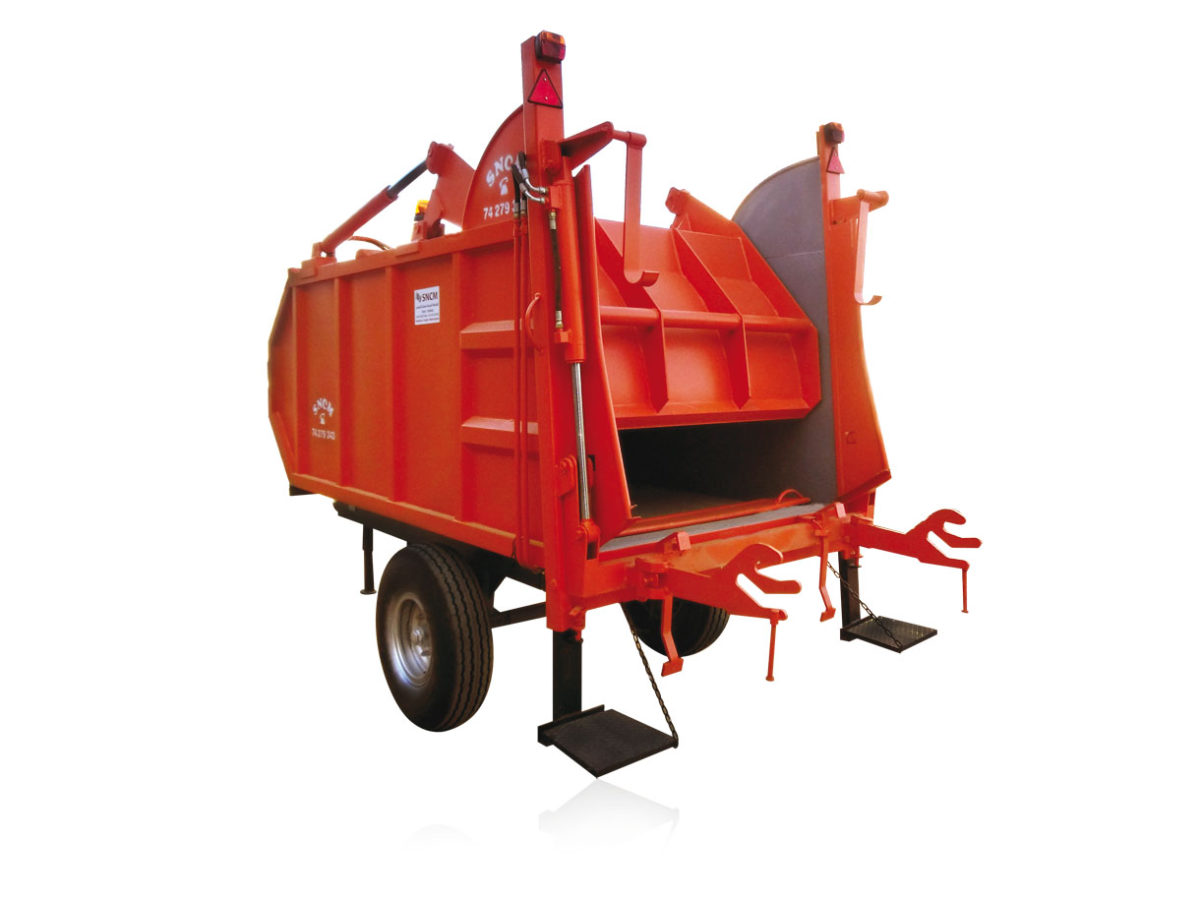Rear loader garbage towable Container lift 7m3